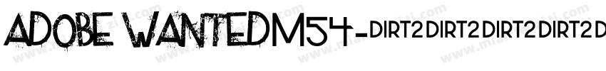 adobe wantedM54字体转换